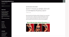 Desktop Screenshot of femalebodybuildingwomen.com
