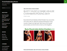 Tablet Screenshot of femalebodybuildingwomen.com